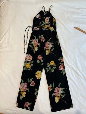 Urban Outfitters Floral Halter Jumpsuit
